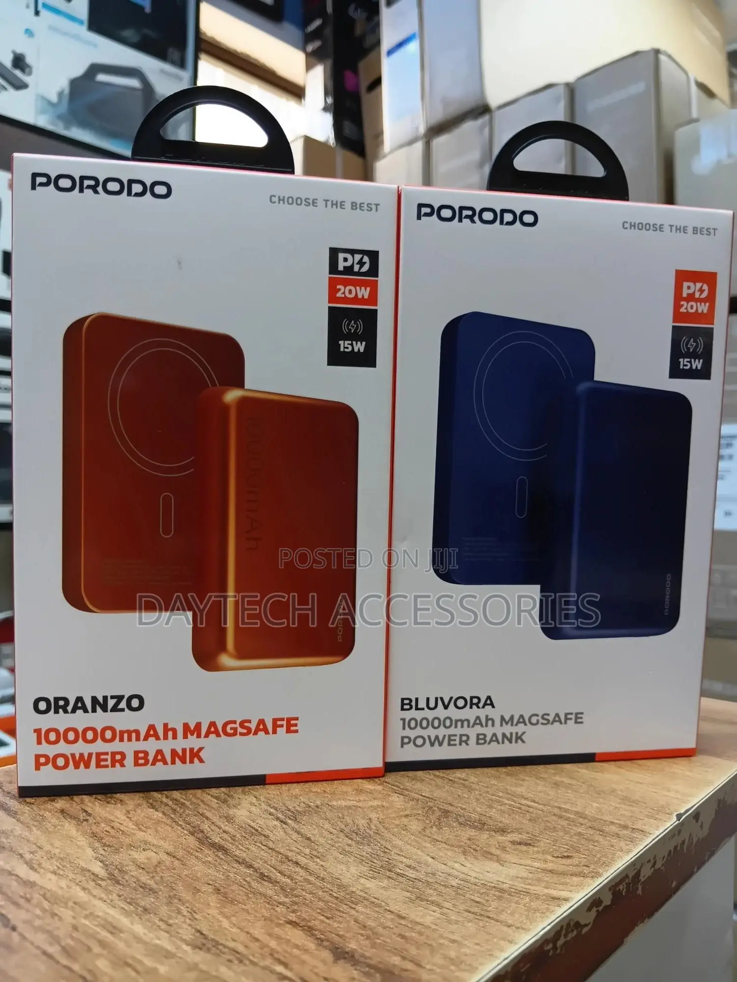 Porodo 10000mah Magsafe Power Bank With 15w Wireless - Orange