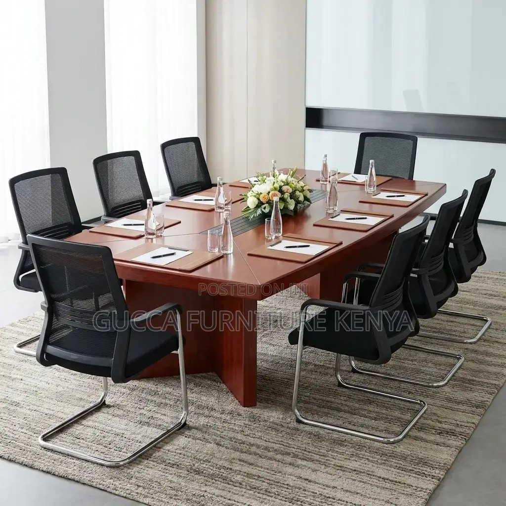 Mahogany 2.4 Meters Office Meeting Board Table