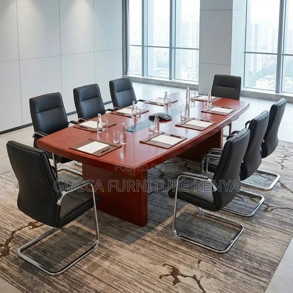 Mahogany 2.4 Meters Office Meeting Board Table