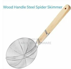 Wooden Handle Spider Skimmer