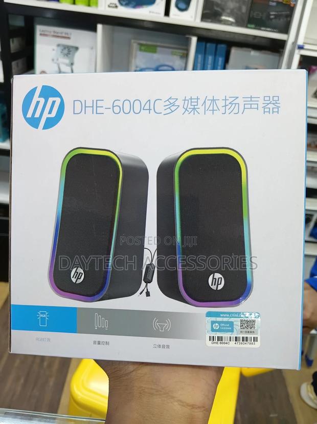 Hp Dhe 6004c Multimedia Wired RGB Speakers 3.5mm+Usb