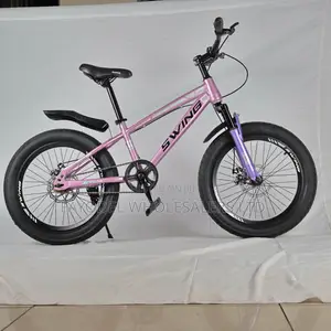 Purple Fat Tire Swing Bike for 8-13 Year Olds