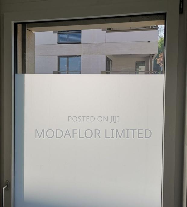 Frosted Film for Privacy and Clean Glass Interior Finishing