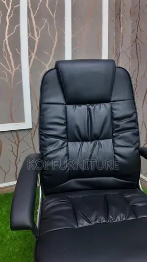 Office Chairs; Leather Reclinng Contured Plush High Back Seats