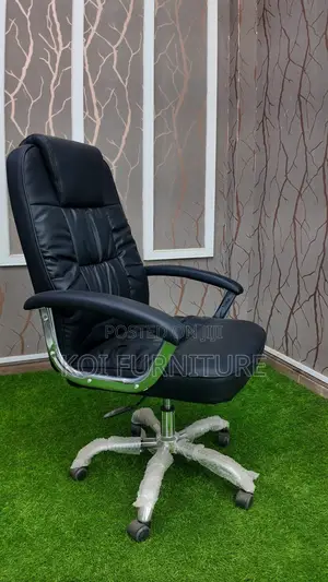 Office Chairs; Leather Reclinng Contured Plush High Back Seats