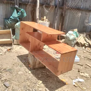 Pallet Tv Stand- Mahogany Finish Solid Wood Stand