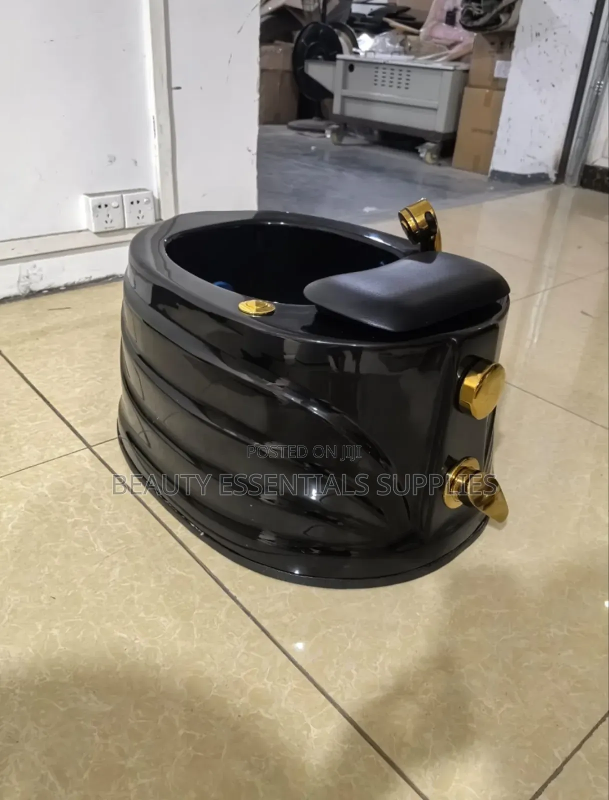Jakuzi Black Silver/ Footbath / Fibre Washing Basin