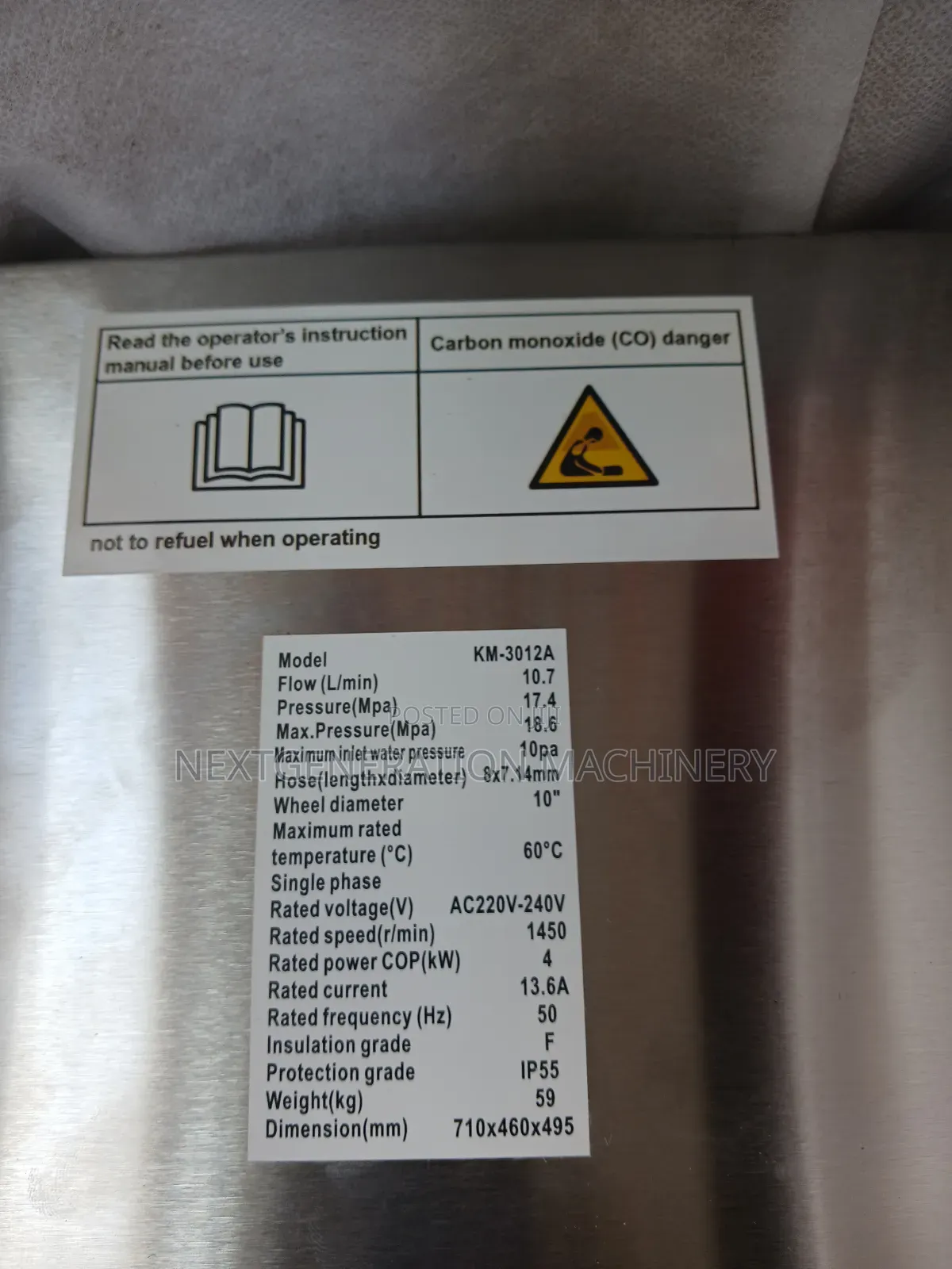 K Max 3012a Car Wash Machine