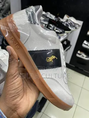 Polo Ralph Lauren Heritage Aera Suede-Paneled Trainer.