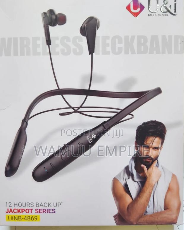 U I Jackpot Series Wireless Neckband Earphones (Model Uinb-4869).