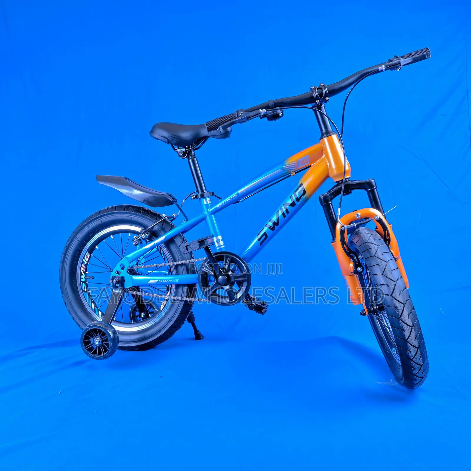 Swing Size 16 Kids Fat Bike With Training Wheels
