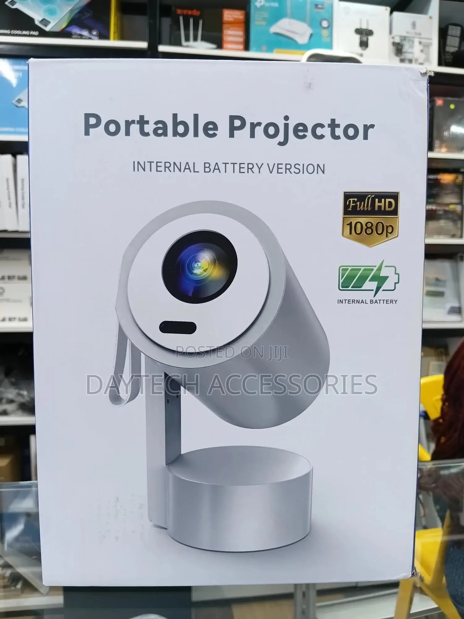 Javoda R3p Android 13 Mini Projector With Built-in Battery