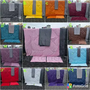 6 by 7 Velvet Duvet Sets With Bedsheet and Pillow Cases