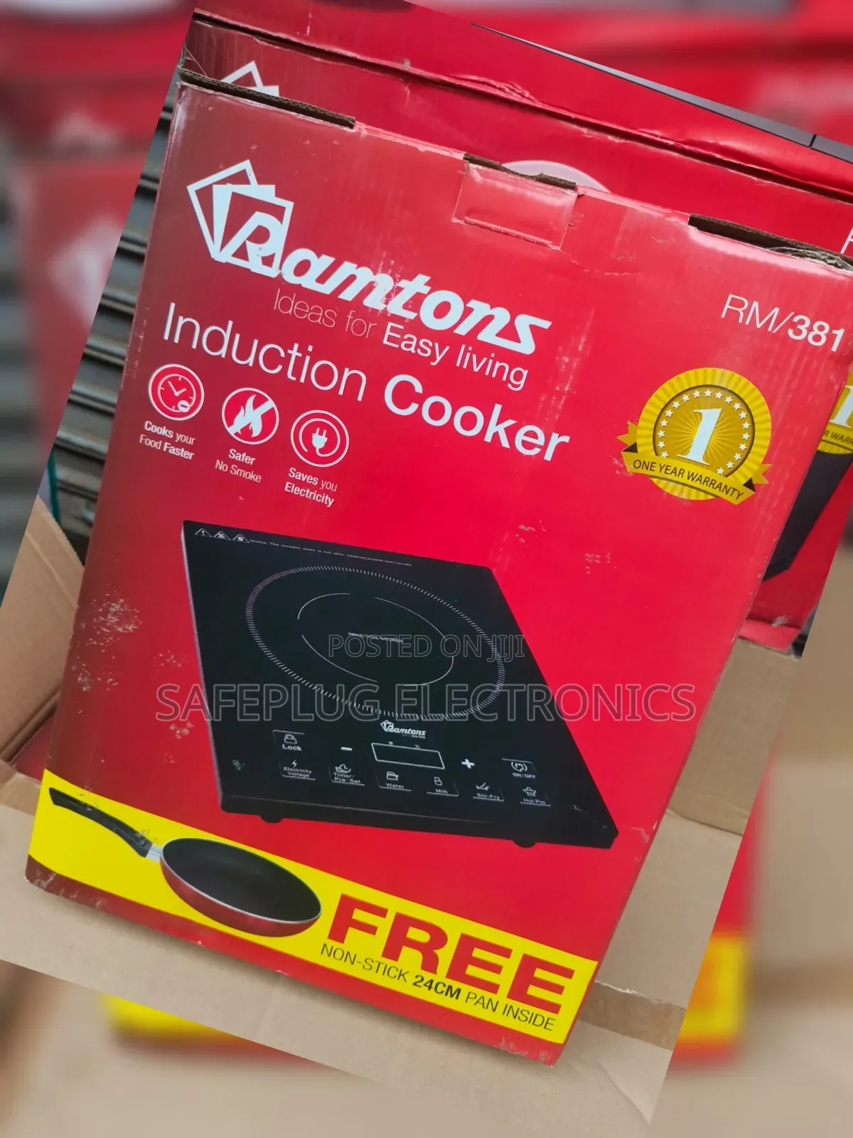Ramtons Single Induction Cooker With Free Pan
