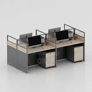 Office Workstation : Modern Staff Office Workstation Setup