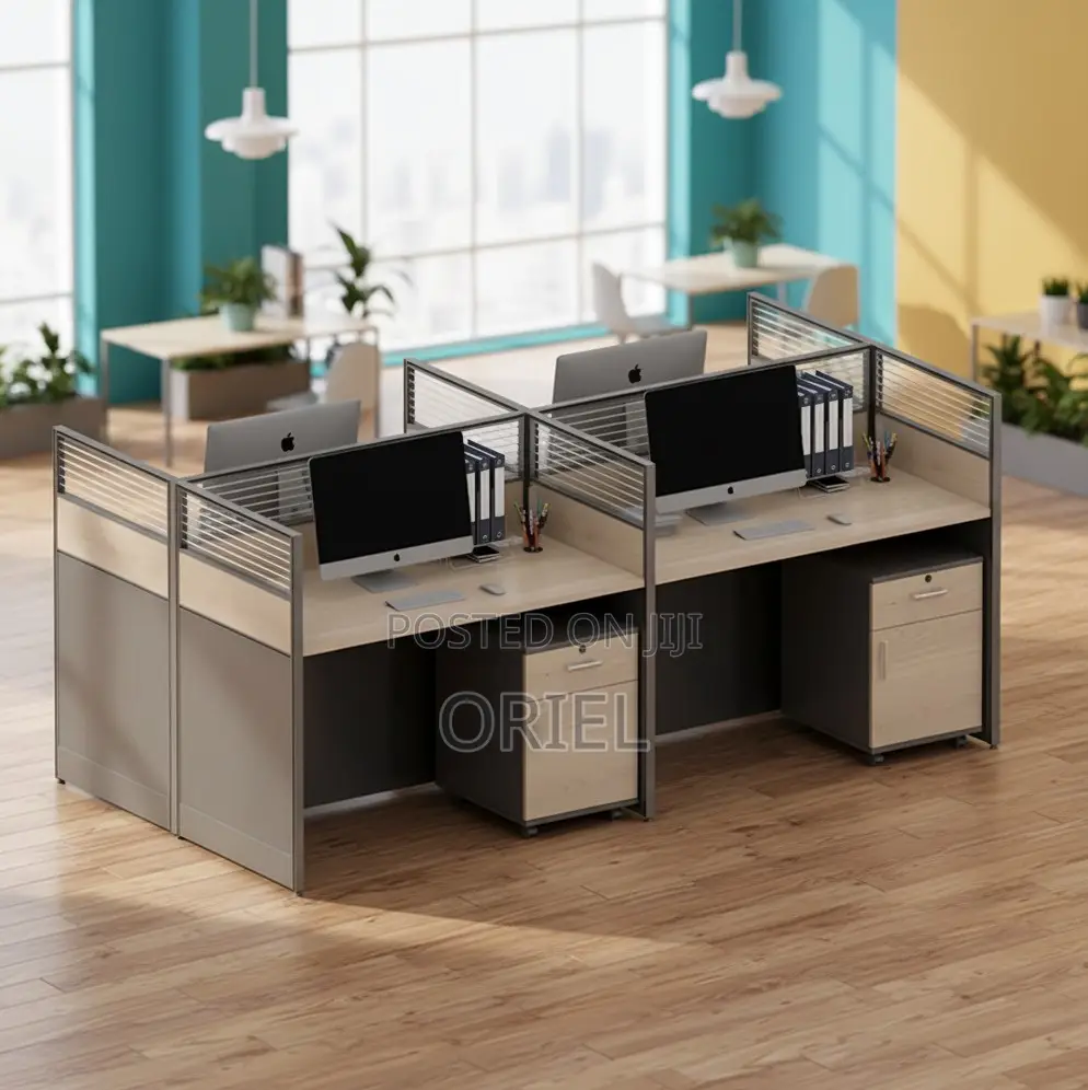 Office Workstation : Modern Staff Office Workstation Setup