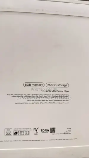 New Laptop Apple MacBook Neo 2026 8GB SSD 256GB