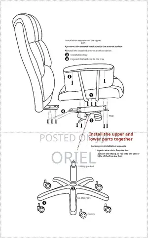 Office Chairs : Cushioned Directors Ergonomic Desk Chair
