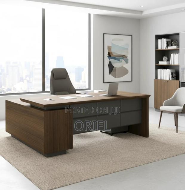 Executive Office Desk : Ergonomic L-Shaped Executive Desk - thumbnail 11