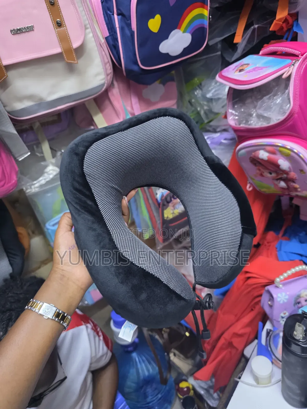 Black Comfortable Neck Pillow