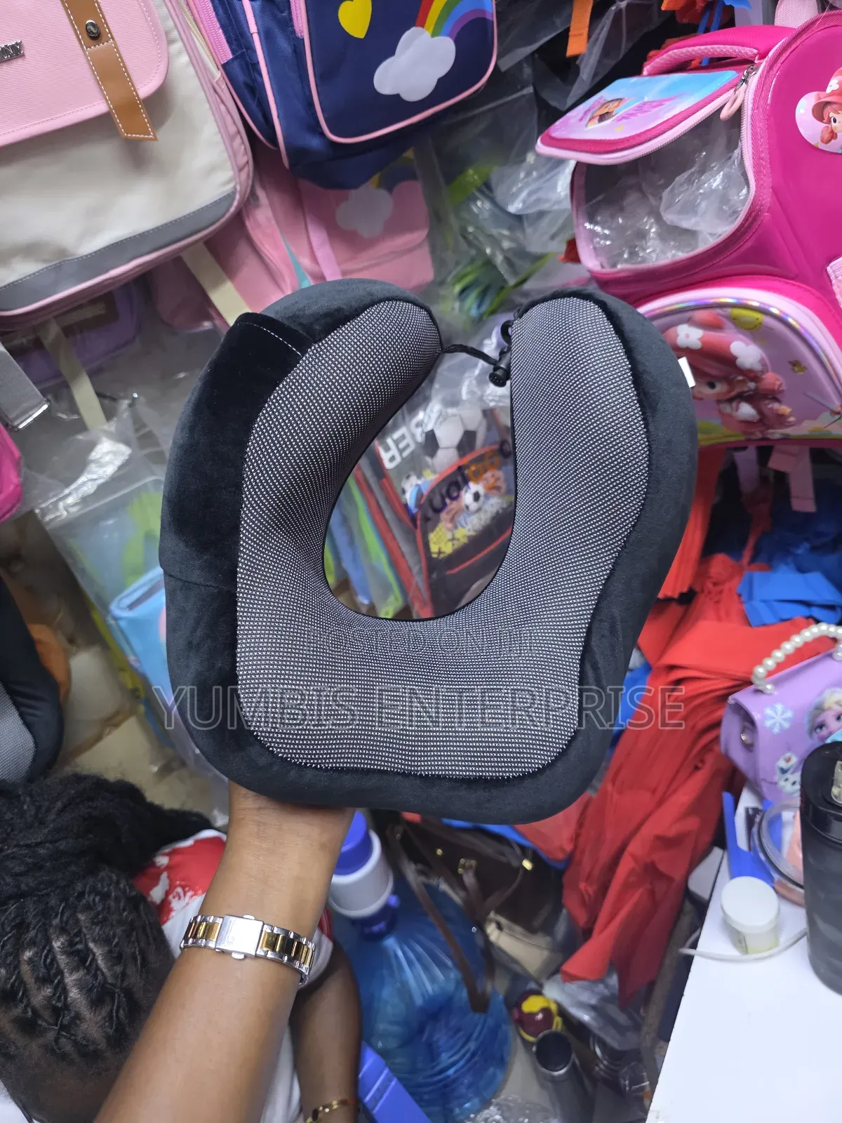 Black Comfortable Neck Pillow