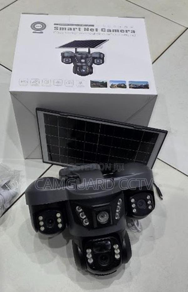 V380pro Triple Lens 4g Solar Camera Outdoor