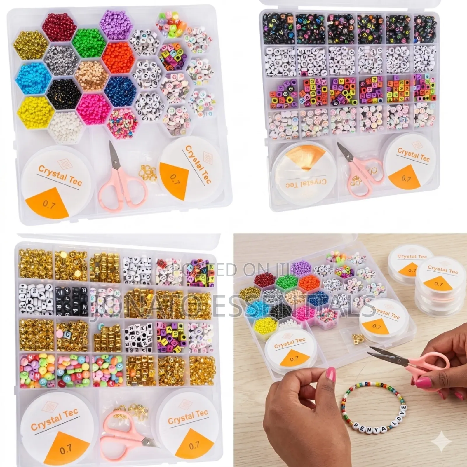 Diy Beads Jewelry Kit for Kids and Adults, Craft Maker Set