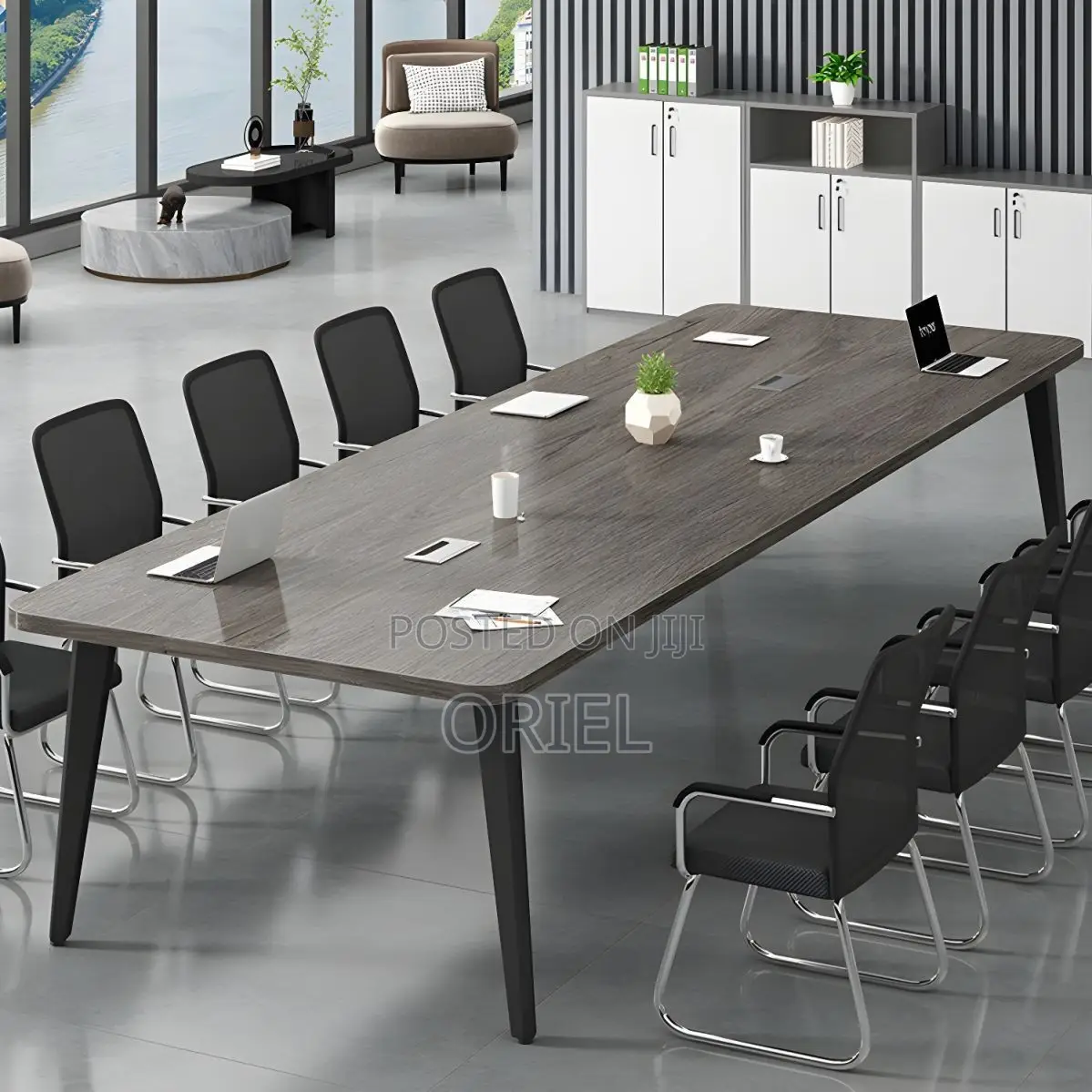 Conference Tables : 2-Meter Meeting Table for Offices Workspaces