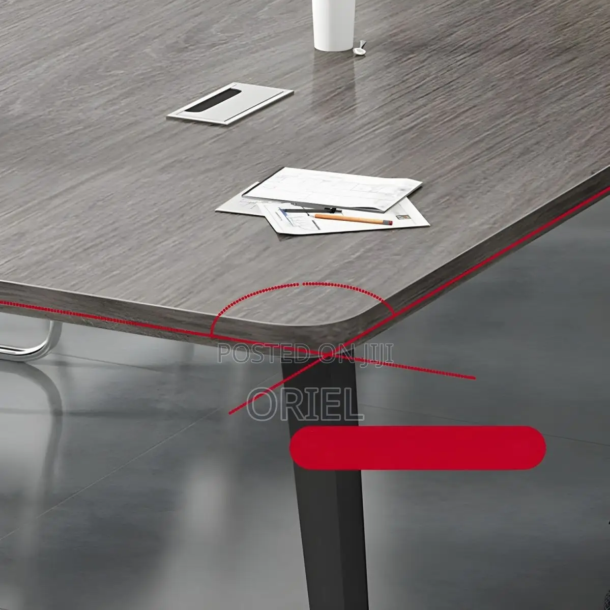 Conference Tables : 2-Meter Meeting Table for Offices Workspaces