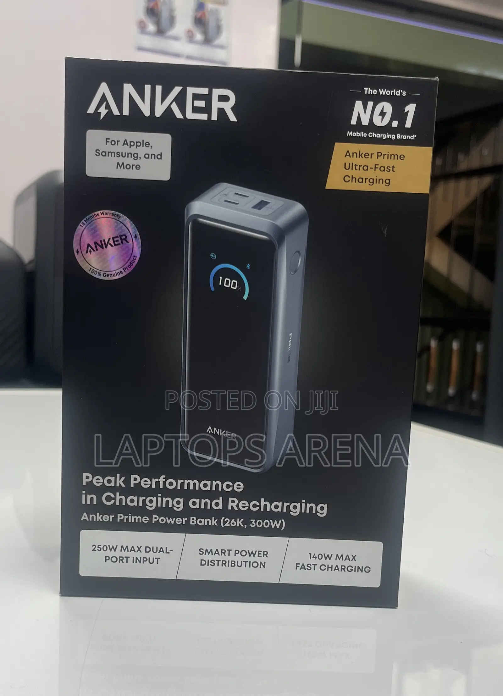 Anker 3-Port 250w Power Bank With LCD Screen 27,650mah