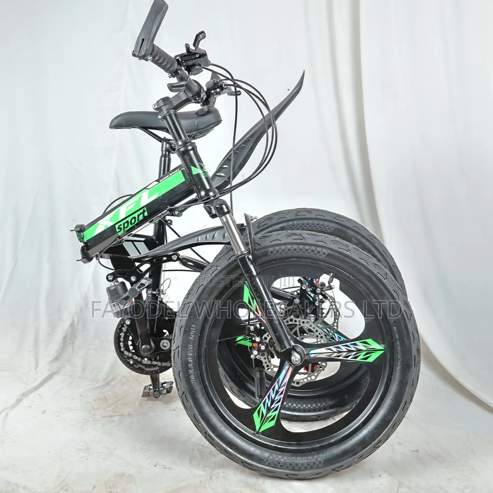 XFL Kids Foldable Mountain Bike – 21 Speed With Mechanical Disc Brakes