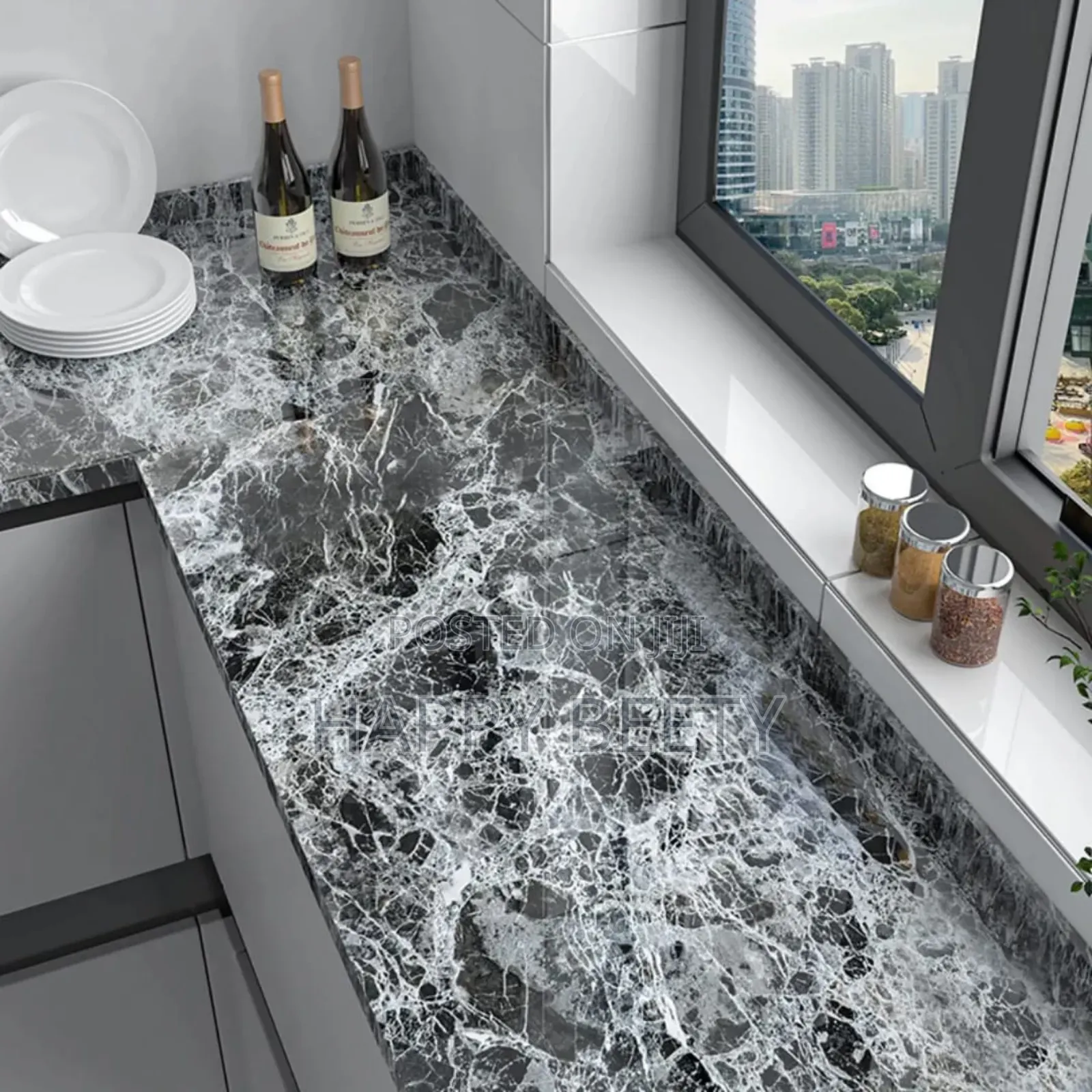 Waterproof Marble Contact Paper