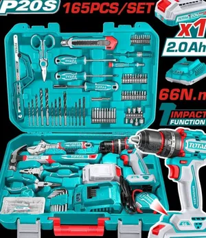 Cordless Drill 165pcs Set Home Tool Kit With Cordless Drill