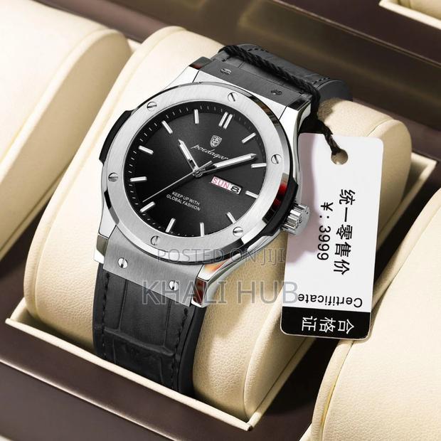 Poedagar Gents Watch With Calendar and Date Display