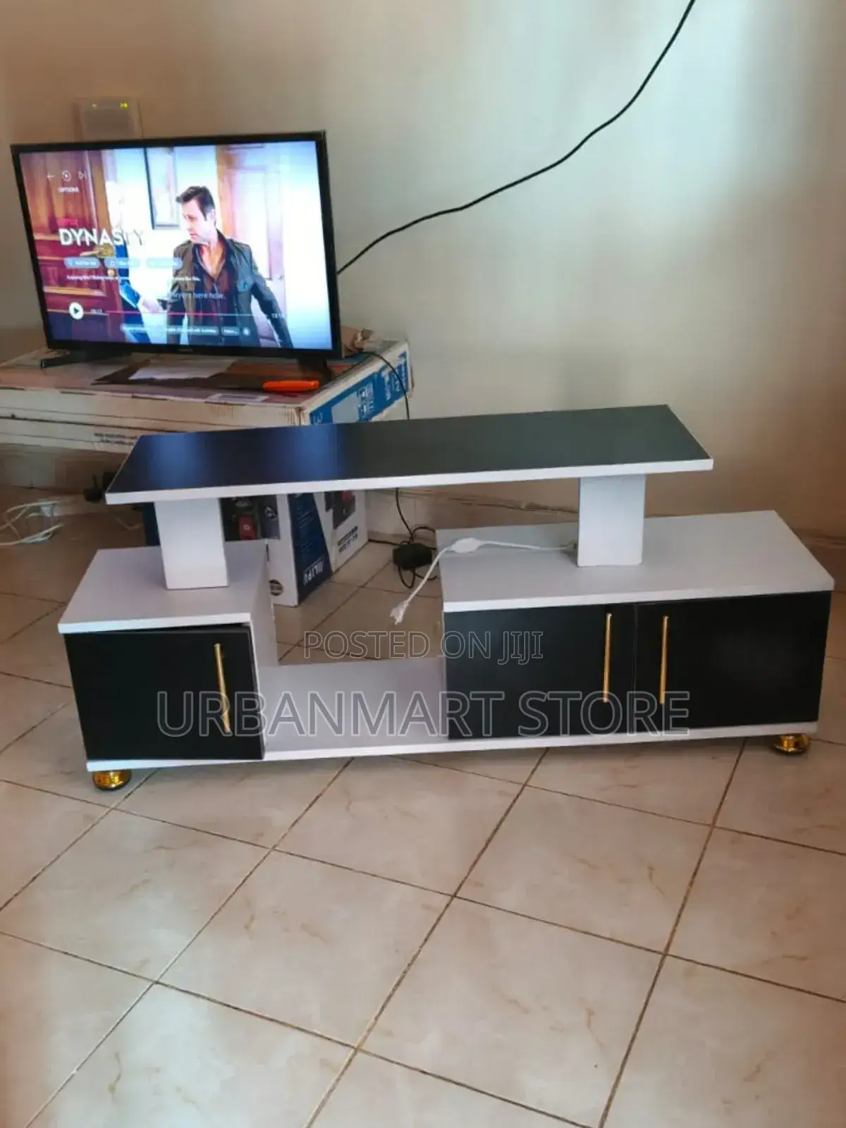 Istanbul Modern Tv Stand With Led Lights Storage Cabinet