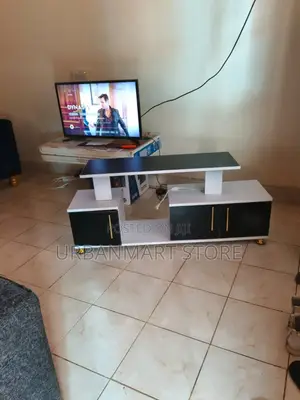 Istanbul Tv Stand Unit 4ft With Led Lighting Shelves