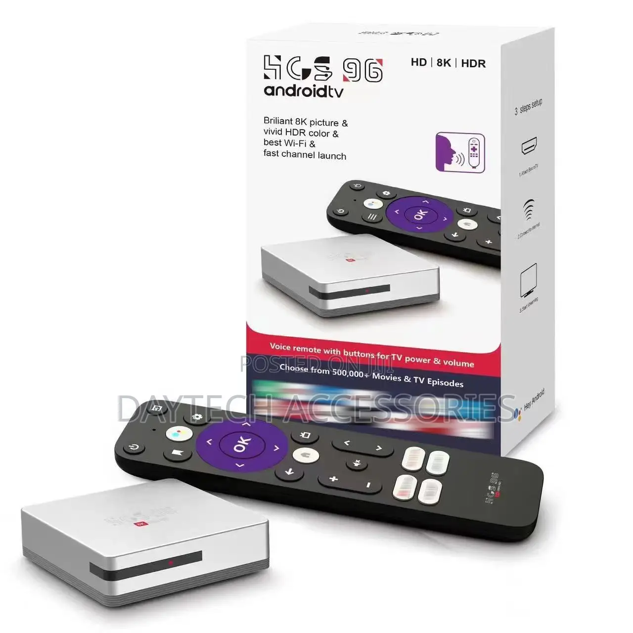HCS 96 Android Smart Tv Box 4gb/64gb Android 13.0 - Grey