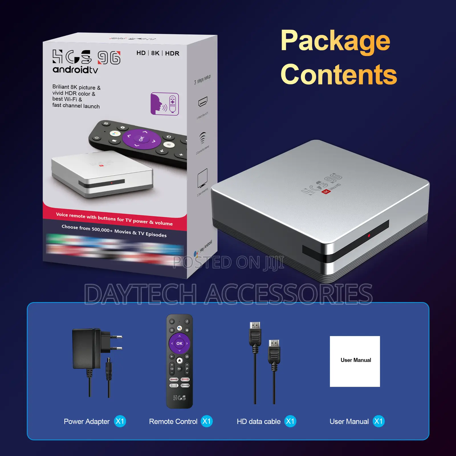 HCS 96 Android Smart Tv Box 4gb/64gb Android 13.0 - Grey