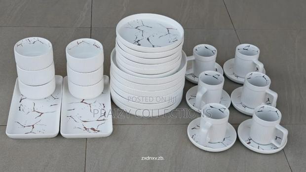 32pcs Matte Stoneware Marble Finish - thumbnail 2