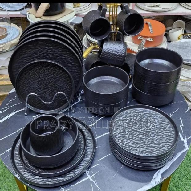 Unique Textured Surface With Natural Handicraft Look Dinner Set - main view