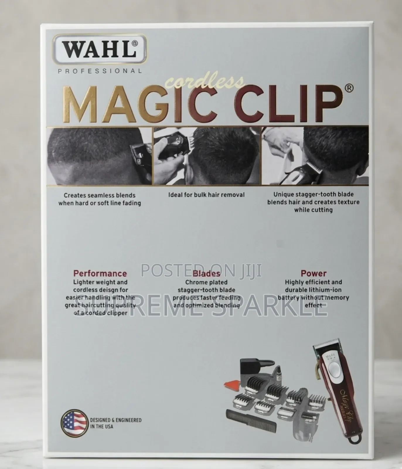 Wahl Professional 5-Star Cordless Magic Clip Hair Clipper.