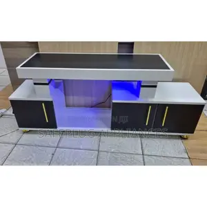 Istanbul Tv Stand Gloss Finish With Led Space Storage