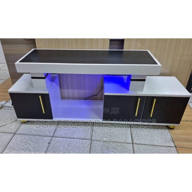Istanbul Tv Stand Gloss Finish With Led Space Storage