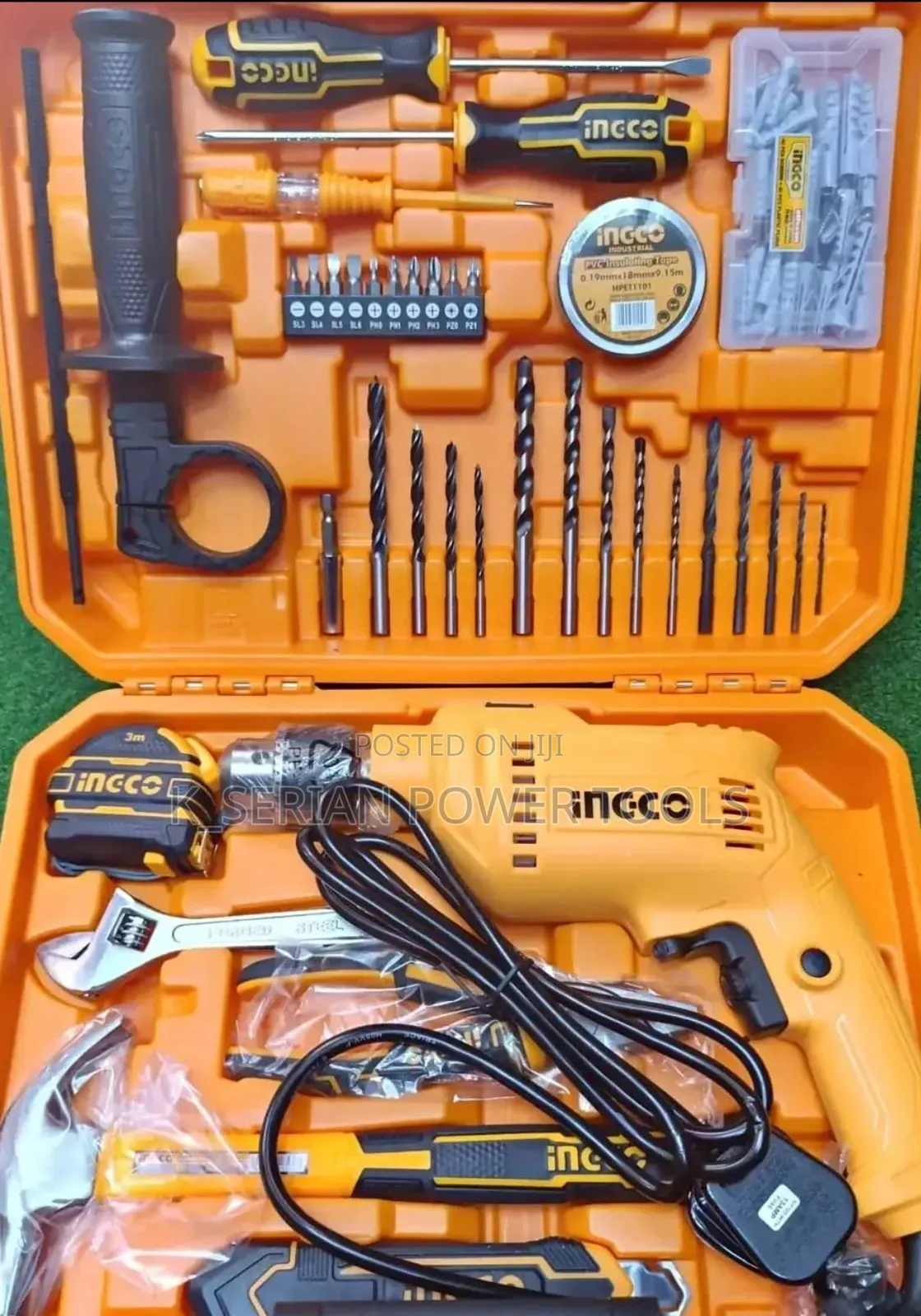 115 Pc Corded Ingco Drill/Electric Ingco Impact Drill Kit