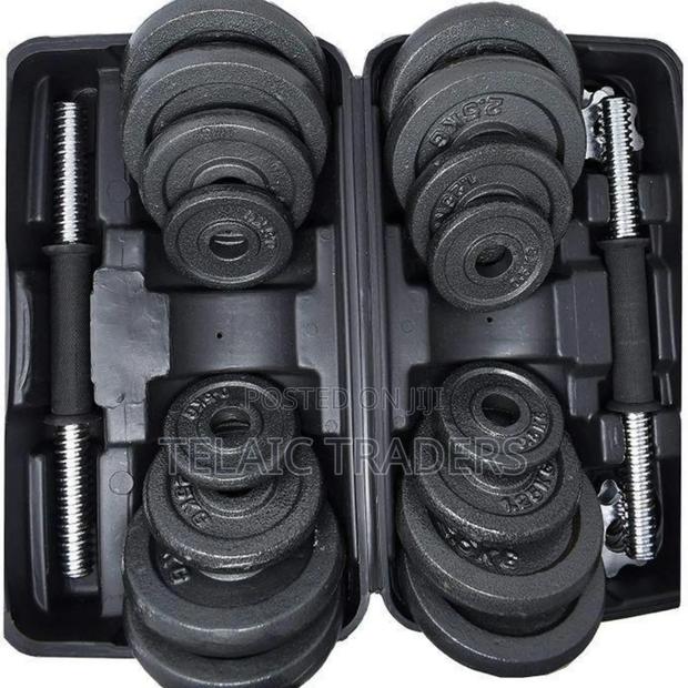 30kg Adjustable Dumbell Barbell Weight Set