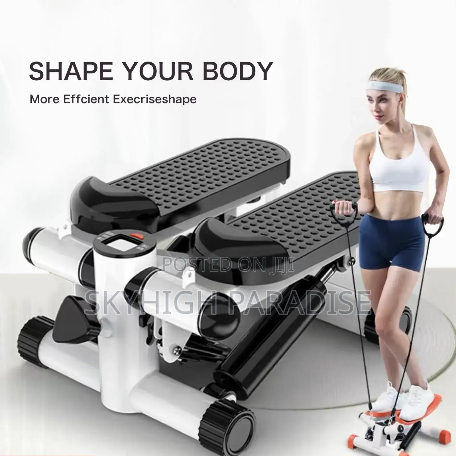 *_Mini Stepper With Resistance Bands*_ 
 *Fitness to Behold* 