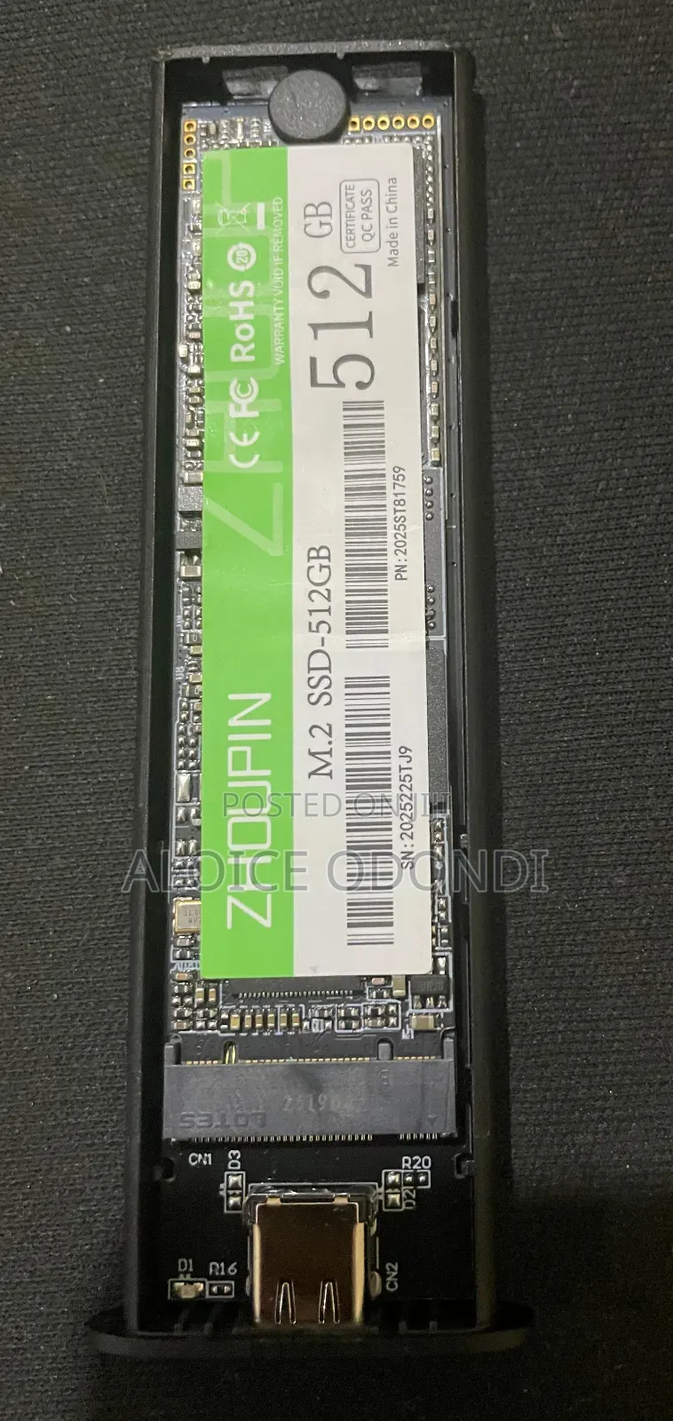M.2 SSD Enclosure Usb-C 3.1 (Ngff/Sata) – Portable SSD Case