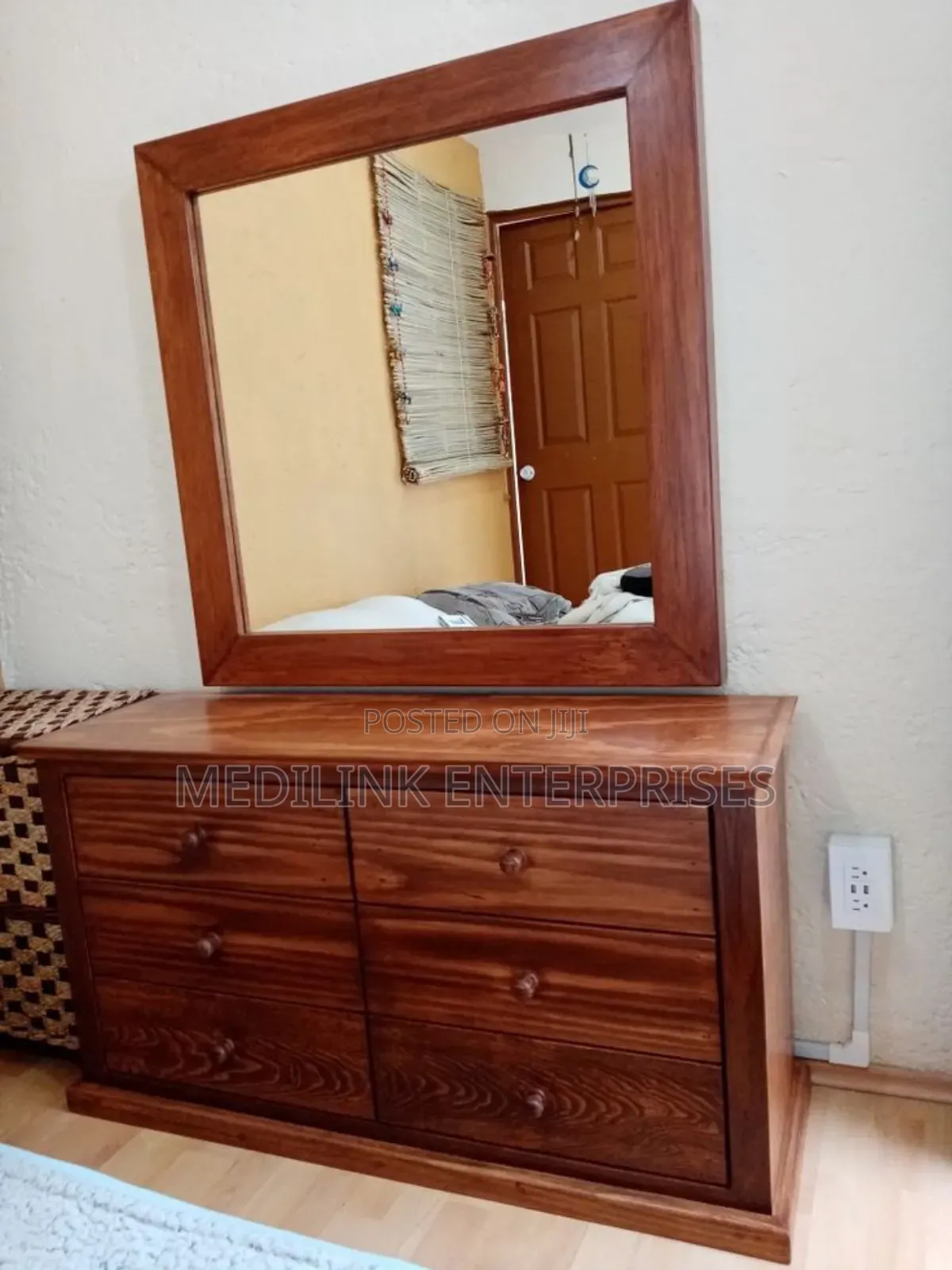 Light Walnut Dressing Mirror Light Walnut