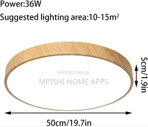 Wood Grain Ceiling Light