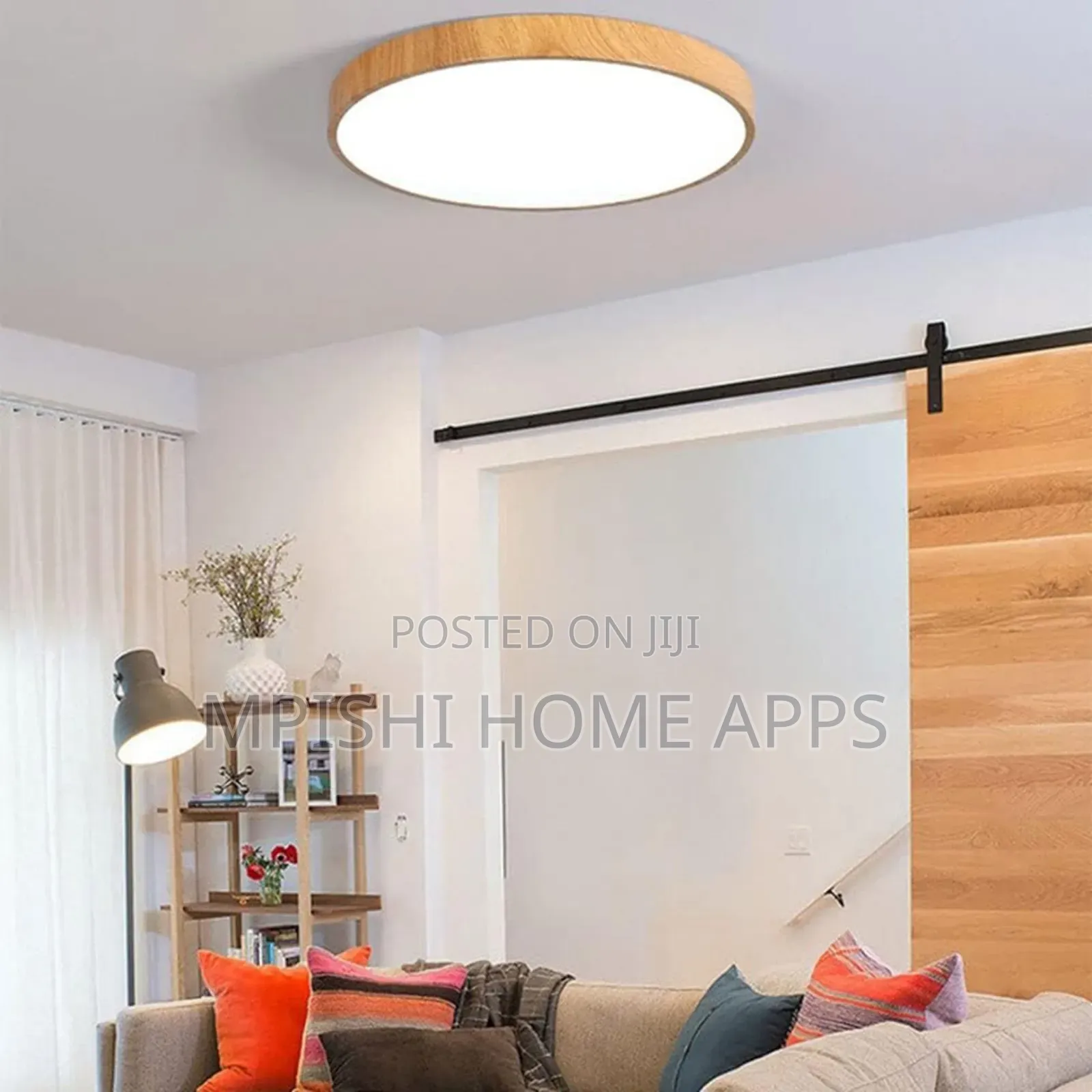 Wood Grain Ceiling Light